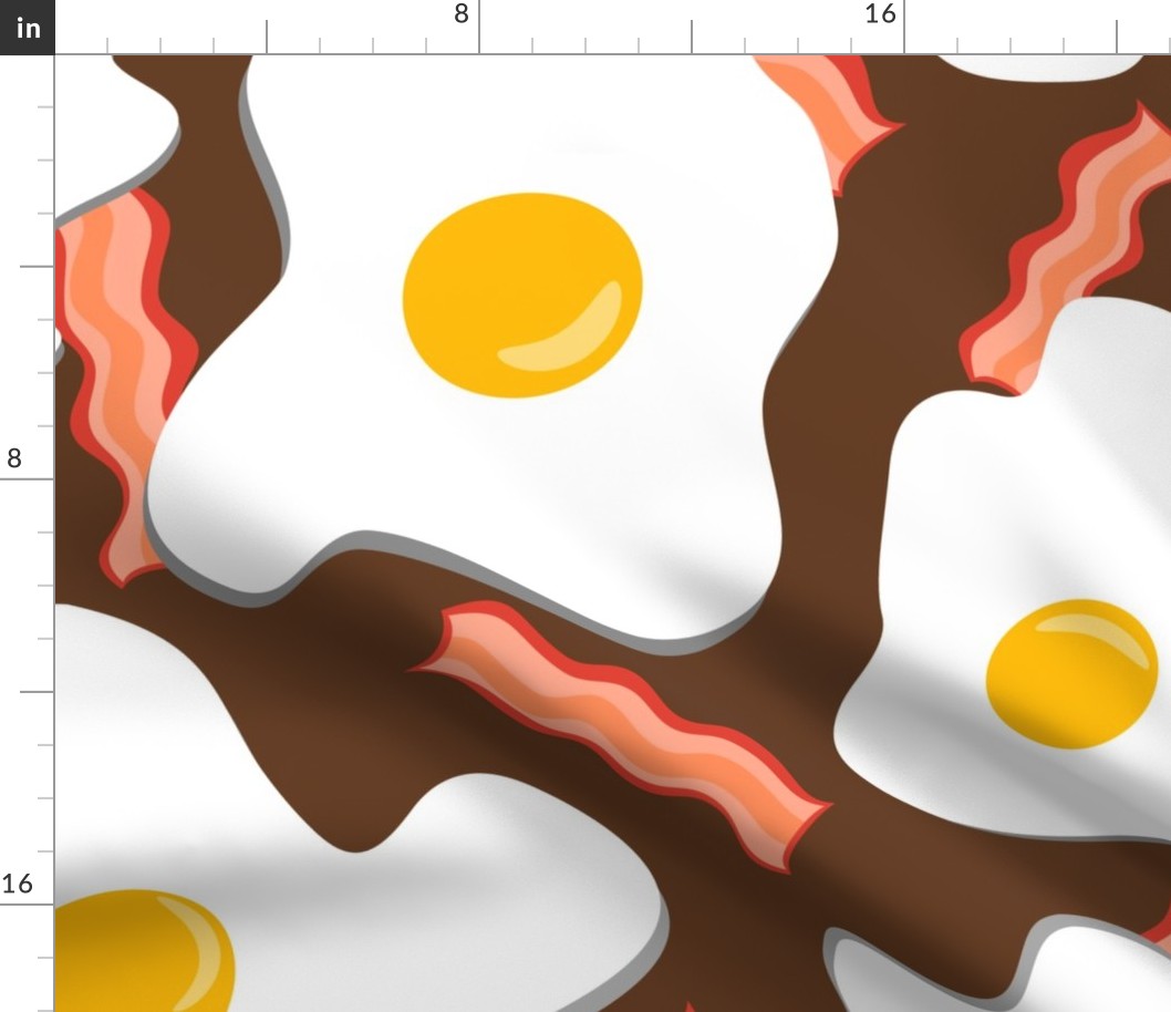 Coffee, Eggs & Side of Bacon 14x14