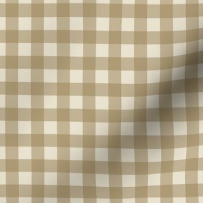 Coordinating Vintage Christmas Gingham - Gold - Small