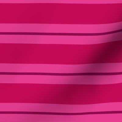 rose red and pink horizontal stripes | medium