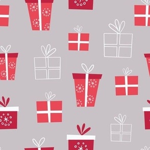 Modern Grey Christmas gifts - cute minimalistic design
