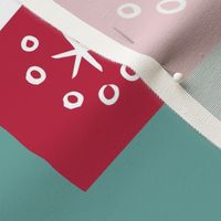 Green Christmas presents -  minimalistic print - for kitchen towels only