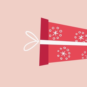 Pink Christmas Gift - cute  minimalistic print