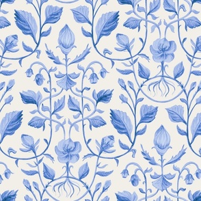 Vintage blue Flowers