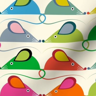 Every Cat's Favorite Bright Colorful Geometric Mice