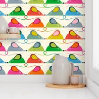 Every Cat's Favorite Bright Colorful Geometric Mice