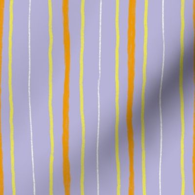 Crayon Multi Stripes | Orange, Purple and Yellow
