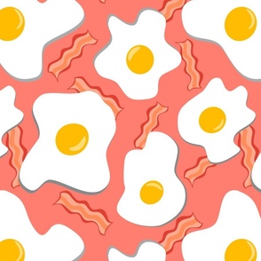 Salmon Eggs Fabric, Wallpaper and Home Decor