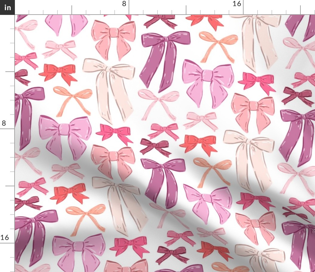 Ribbon Bows in Pink and Purple