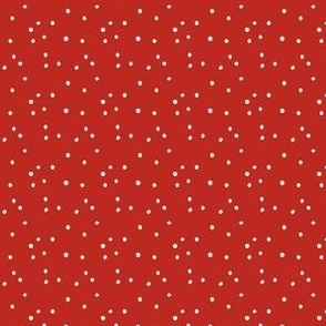 Snow dots blender, red christmas, polka dots, micro scale