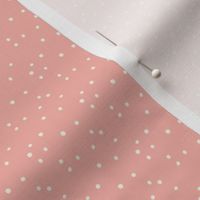 Snow blender, polka dots, winter, minimal christmas, pink christmas, dots, rose pink, micro scale