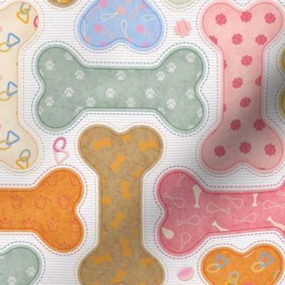 medium // Dog Treat with patterns in multicolor