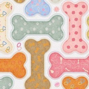 medium // Dog Treat with patterns in multicolor