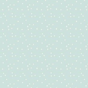 Snow blender, polka dots, winter, christmas, dots, light teal / aqua, micro scale