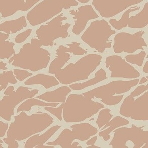 The stylization of sea foam, Beige on a light brown background