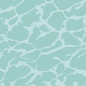 The stylization of sea foam, Light blue on a turquoise background