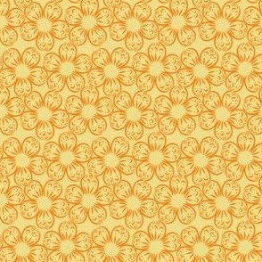 Orange on Yellow - Flower Blender