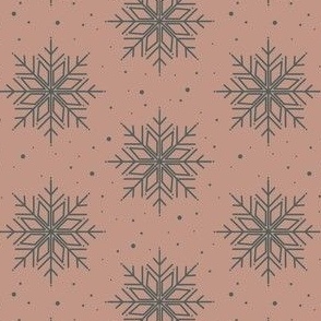 Scandinavian Snowflakes - Pink