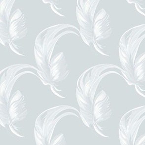 Gossamer Feathers on Regency Grey