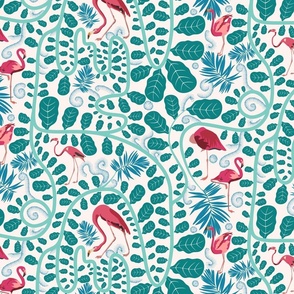 Flamingo Pattern *Soft Breeze* (Large)