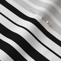 Vertical Mini Piano Stripe Black and White
