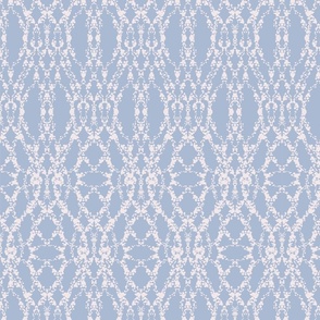 Imitation lace, Light pink on a light blue background