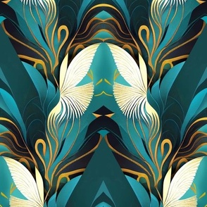 Art Deco Doves