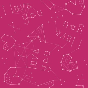 pink I love you constellations