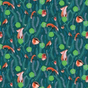 Whimsical Fox Pattern *Spring Vibes* (Medium)