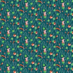 Whimsical Fox Pattern *Spring Vibes* (Small)
