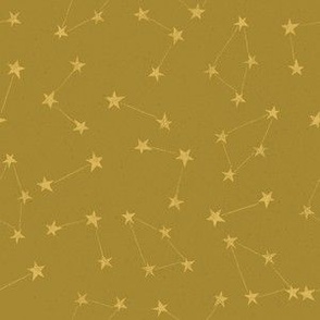 Astronomy Constellations On Mustard