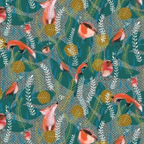 Whimsical Fox Pattern *Autumn Vibes* (Large)