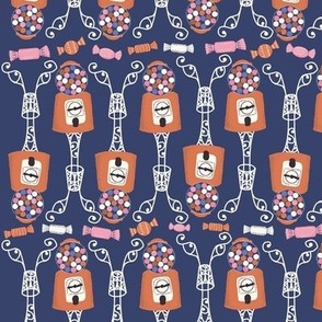 Bubble Gum Tall Machines On Navy