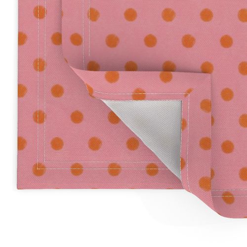 Textured Orange Pink Polka Dot