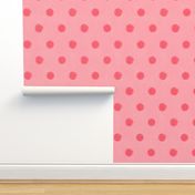 Textured Pink Polka Dot