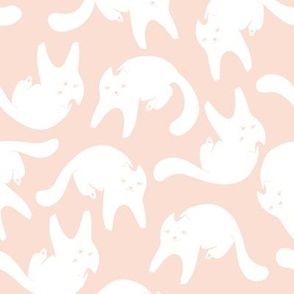 Cats _pale pink peach