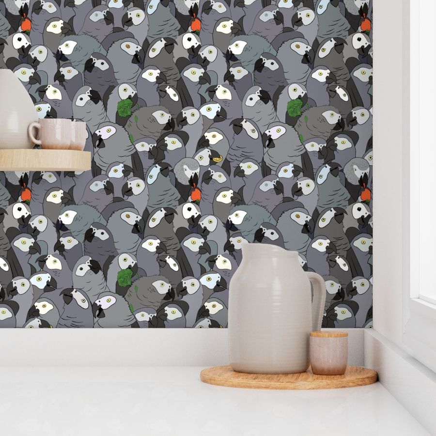 Updated! African Grey Parrot Pattern (Large)