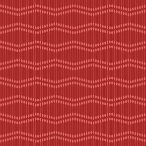 286 - Small scale Wallpaper reeds 1920s style cool red and warm coral stylized wave art deco style, for modern minimalist wallpaper and  curtains, home decor, duvet covers, table linen and more.