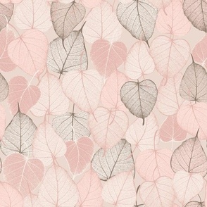 Sacred Fig Leave in Pink Cream