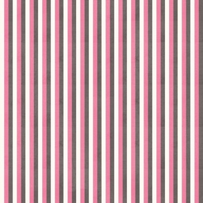 Halloween Stripes || Pink and Grey on Cream || Pumpkin Patch Collection by Sarah Price Medium Scale Perfect for bags, clothing and quilts