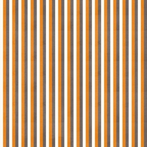 Halloween Stripes || Orange and Grey on Cream || Pumpkin Patch Collection by Sarah Price