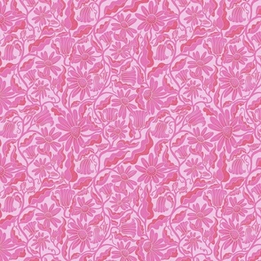 Monochrome Flowers Pink (small)