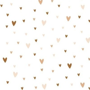 Skin color hearts seamless pattern - PatternPictures