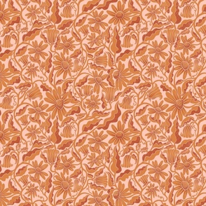 Monochrome Flowers Orange (small)