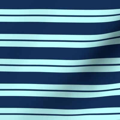 dark and light blue horizontal stripes | small