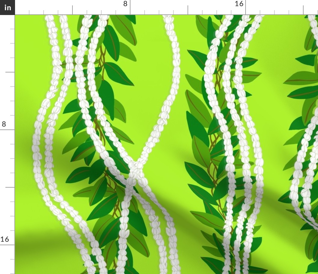 medium-Strands of Pikake and Maile Lei-lime