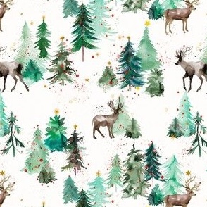 Rudolph deers and christmas trees Micro