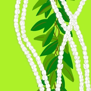 Large- strands of Pikake and Maile Lei-on lime