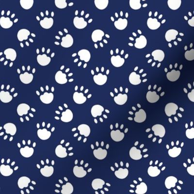 Cat Paws Dark Blue