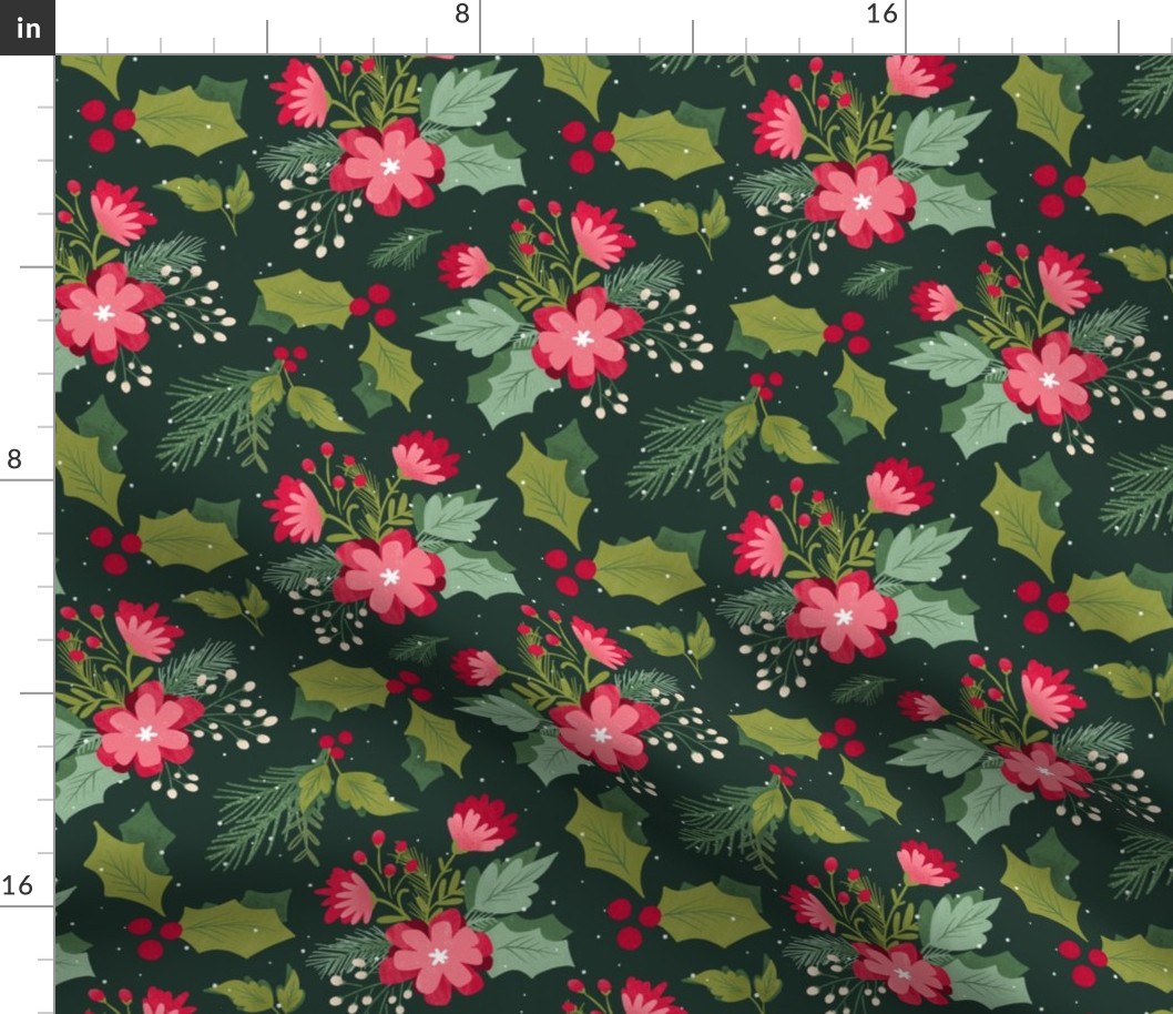 Merry Botanicals and Berries - Large Christmas Florals