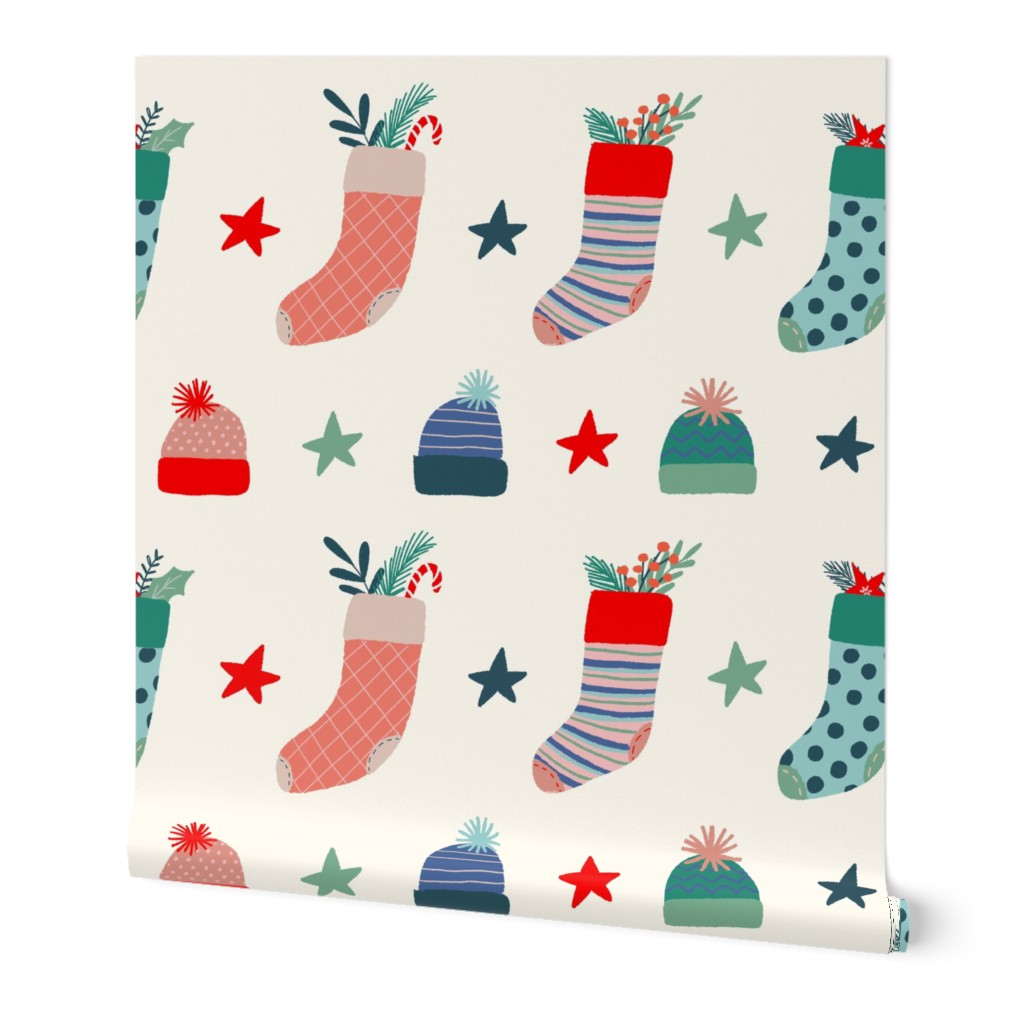 Cozier Christmas - Christmas Stockings and caps
